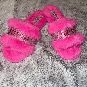 Juicy Couture pink slippers